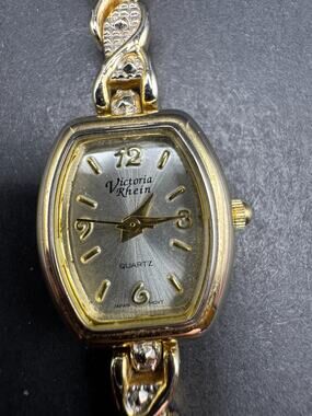 Victoria Rhein Gold And Silver Tone Link Bracelet Women's Wristwatch 19mm f4-02